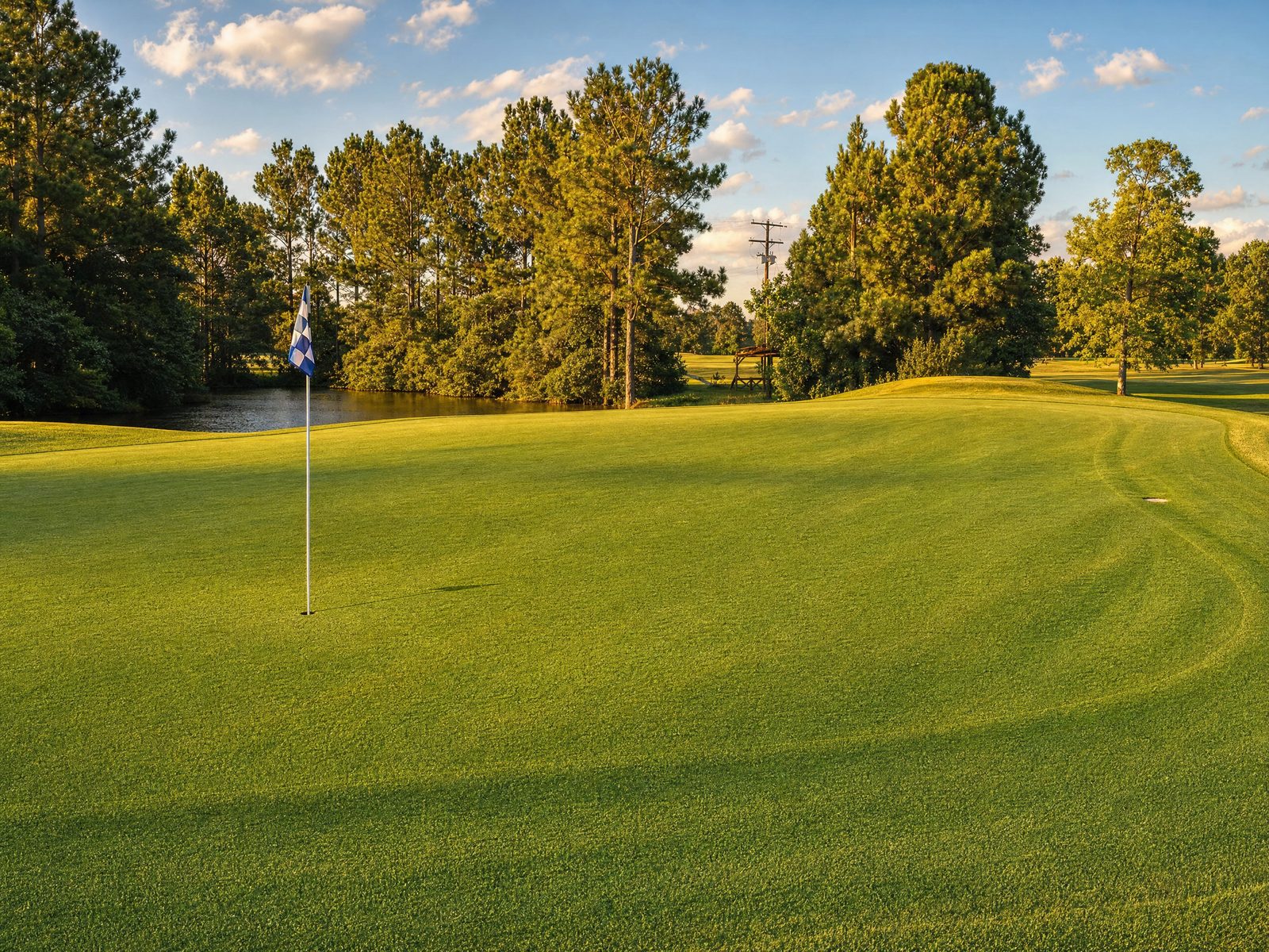 A green at Royal Golf Club in Slidell, Louisiana