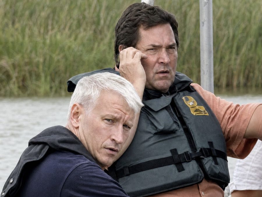 Billy Nungesser with Anderson Cooper on the Gulf